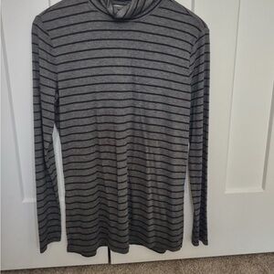 Athleta Gray Striped Women's Top